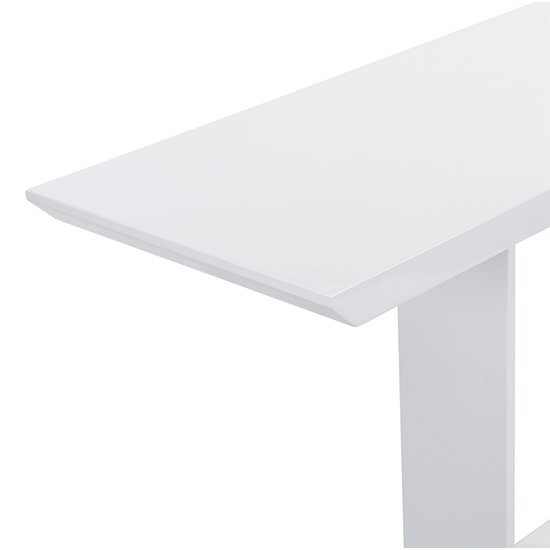 Atlantis High Gloss Console Table In White With LED Lighting_11