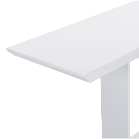 Atlantis High Gloss Console Table In White With LED Lighting