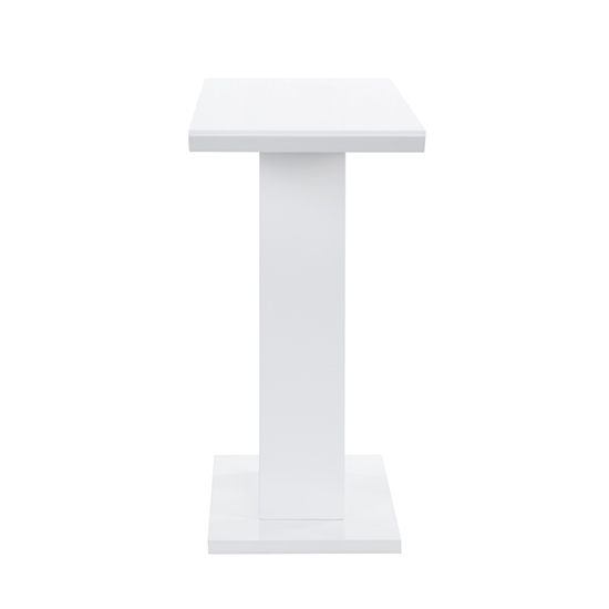 Atlantis High Gloss Console Table In White With LED Lighting_5