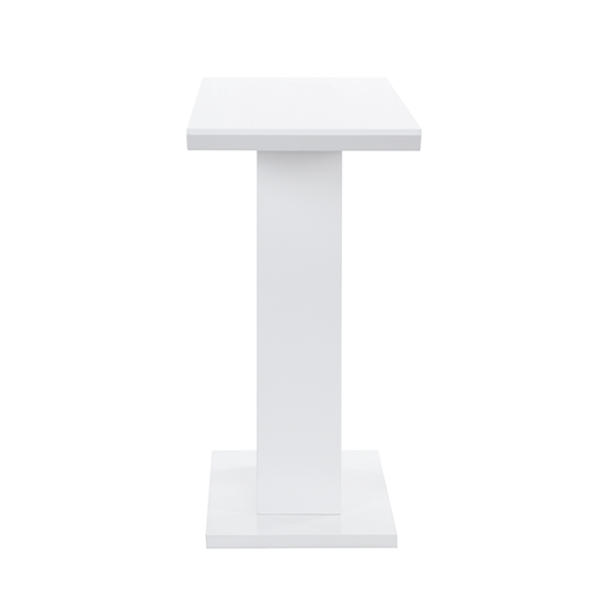 Atlantis High Gloss Console Table In White With LED Lighting