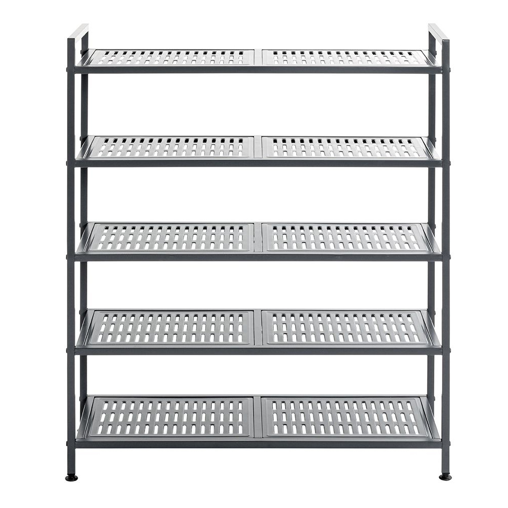 Atmore Metal Shoe Rack With 5 Shelves In Anthracite