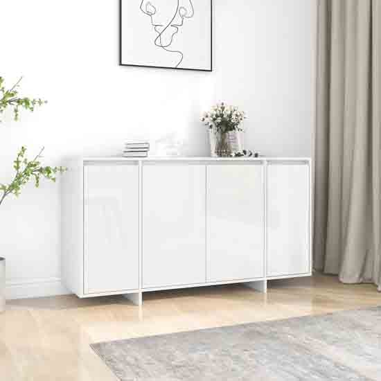 Read more about Atoka high gloss sideboard with 4 doors in white