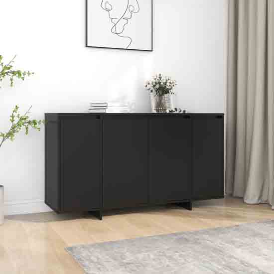 Read more about Atoka wooden sideboard with 4 doors in black