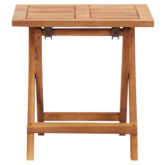 Attic Sqaure Folding Wooden Garden Coffee Table In Natural