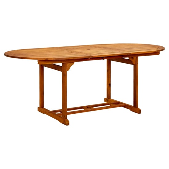 Read more about Attic outdoor wooden extending dining table in natural