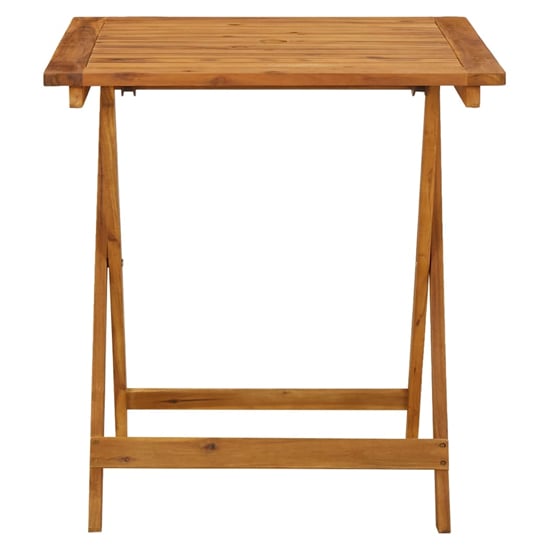 Attic Square Outdoor Folding Wooden Dining Table In Natural Furniture