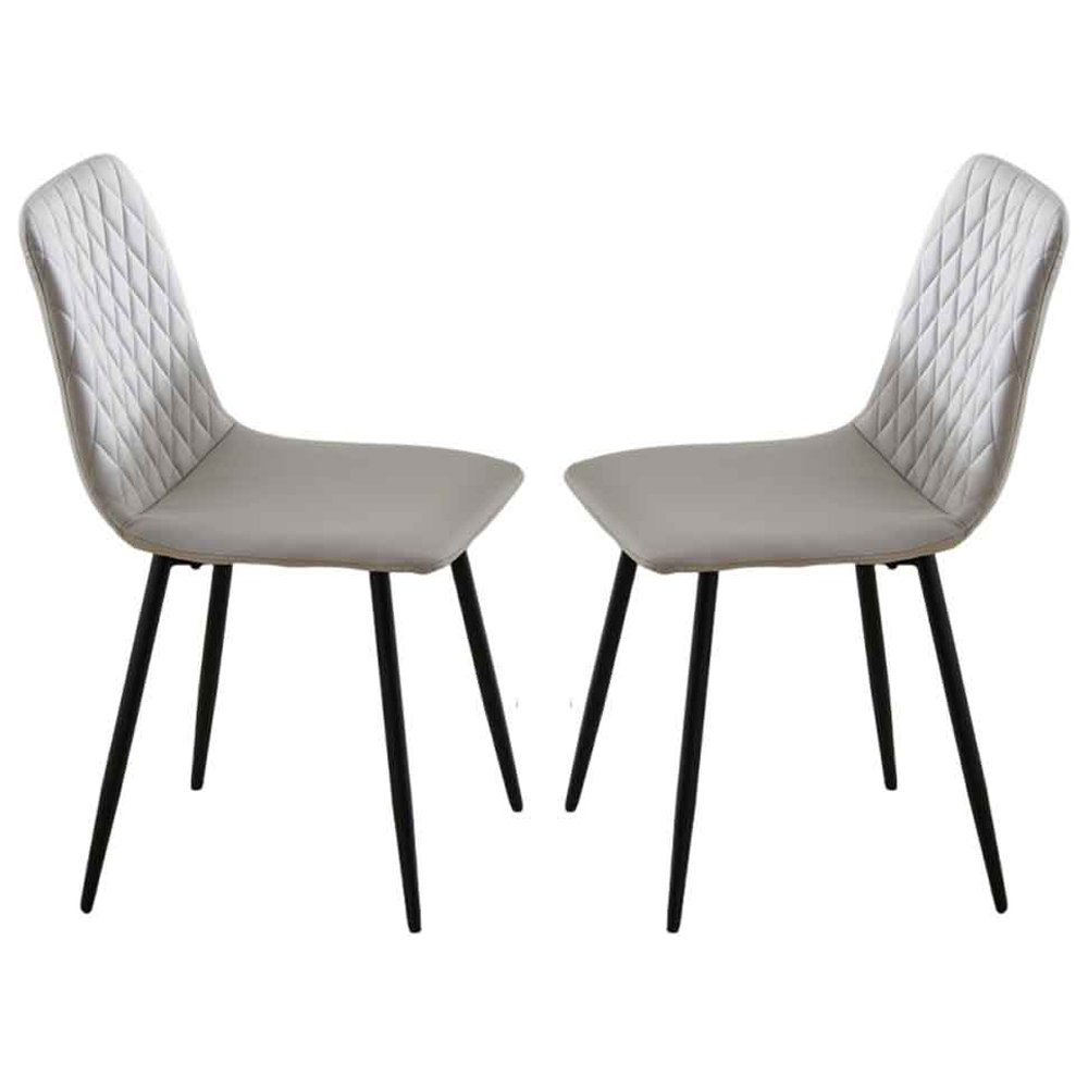 Attica Grey Sintered Stone Dining Table With 4 Light Grey Chairs