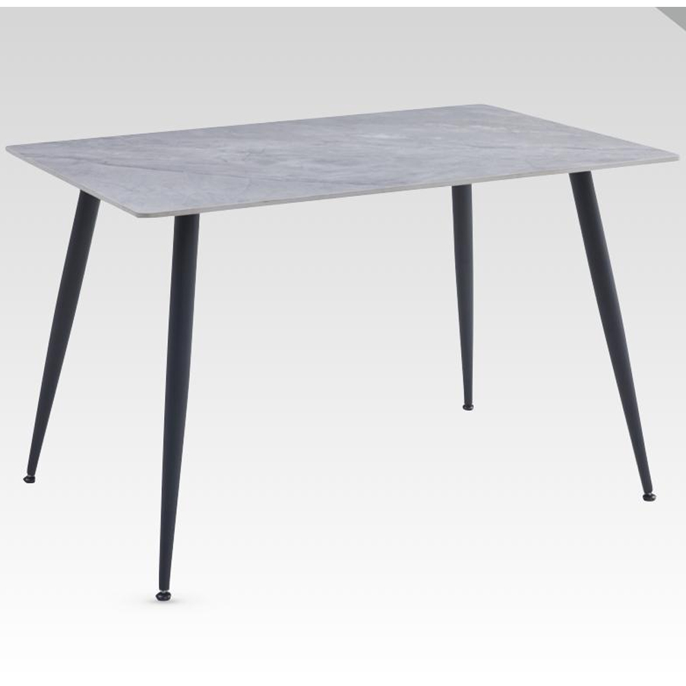 Attica Grey Sintered Stone Dining Table With 4 Light Grey Chairs