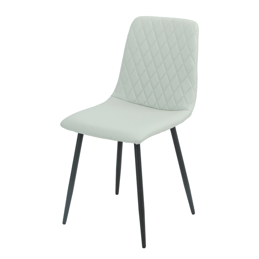 Attica Grey Sintered Stone Top Dining Table With 4 Light Grey Chairs