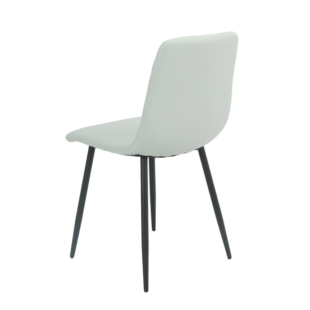 Attica Grey Sintered Stone Top Dining Table With 4 Light Grey Chairs
