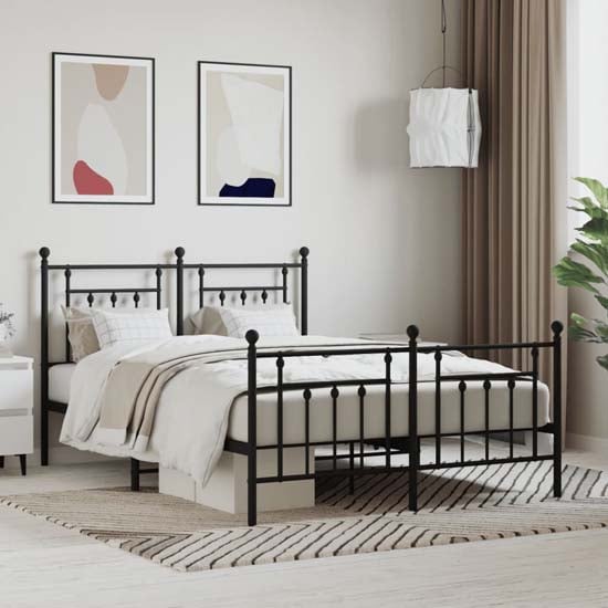 Read more about Attica metal king size bed in black