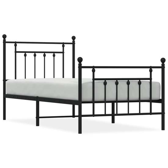Attica Metal Single Bed In Black