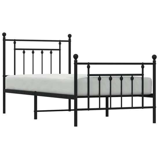 Attica Metal Single Bed In Black