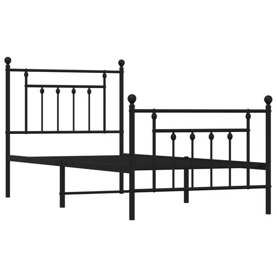 Attica Metal Single Bed In Black