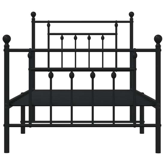 Attica Metal Single Bed In Black