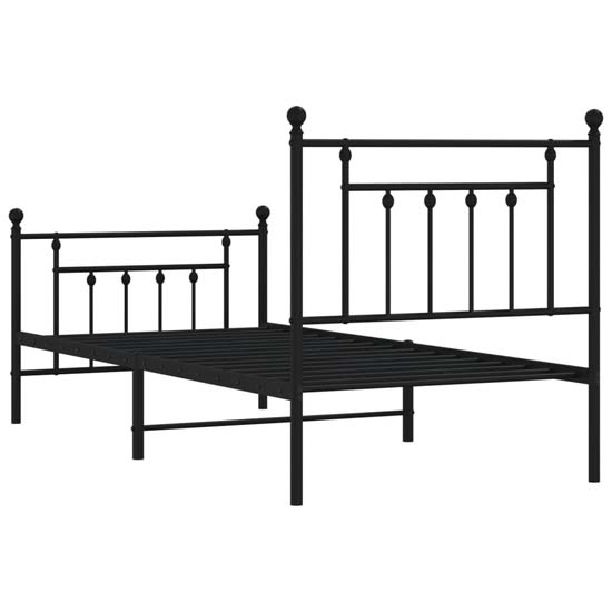 Attica Metal Single Bed In Black
