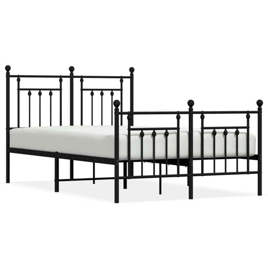 Attica Metal Small Double Bed In Black