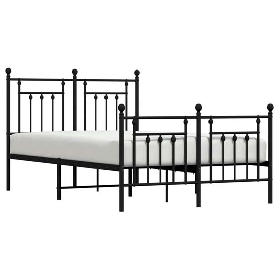 Attica Metal Small Double Bed In Black