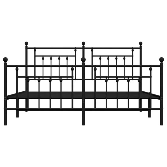 Attica Metal Super King Size Bed In Black