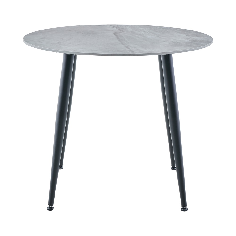 Attica Round Sintered Stone Dining Table in Grey