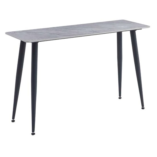 Attica Sintered Stone Console Table In Grey