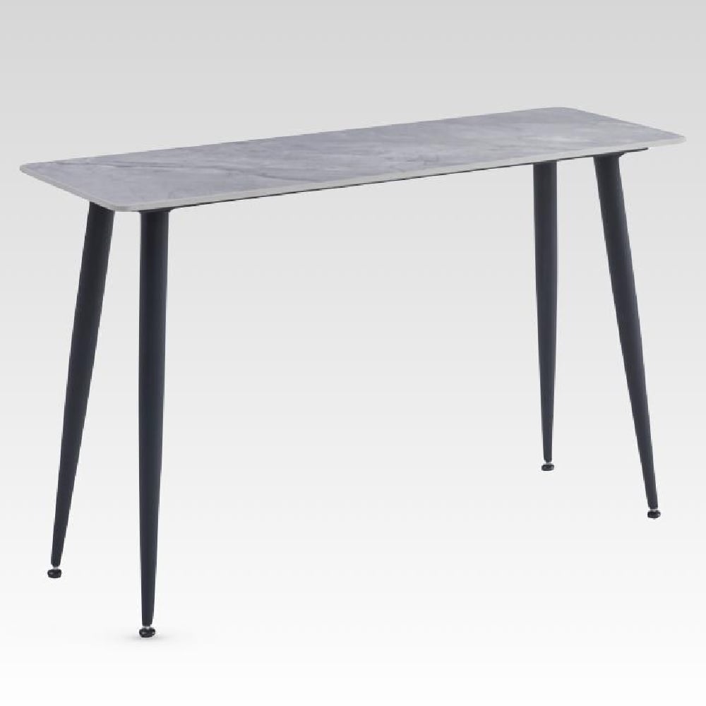 Attica Sintered Stone Rectangular Console Table In Grey
