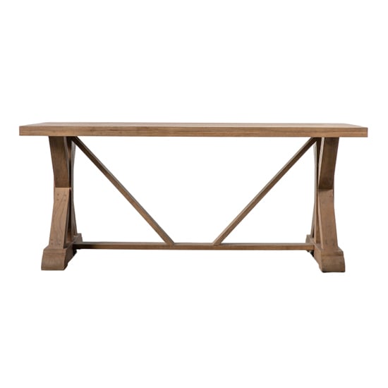 Photo of Attleboro 180cm rectangular wooden dining table in light wood