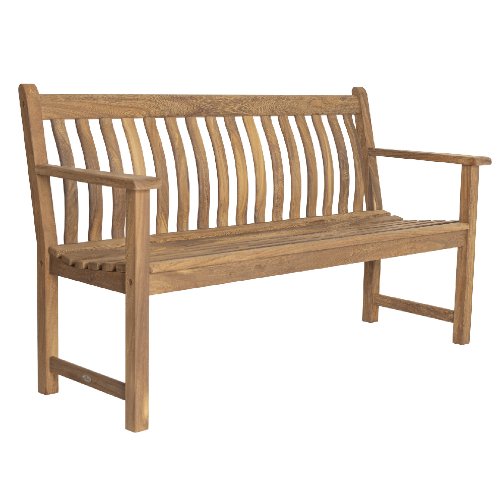 Atwater Large Wooden Garden Broadfield Bench In Natural