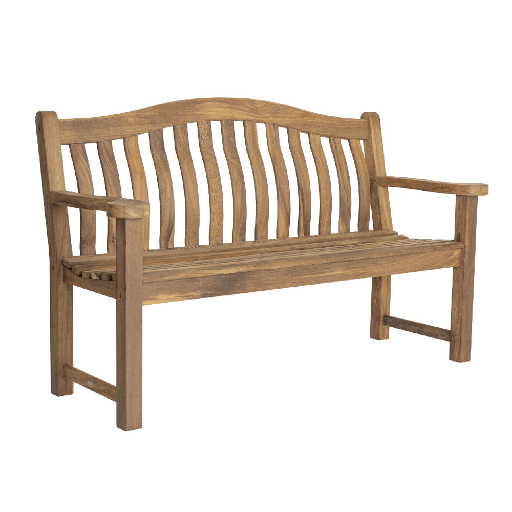 Atwater Large Wooden Garden Turnberry Bench In Natural