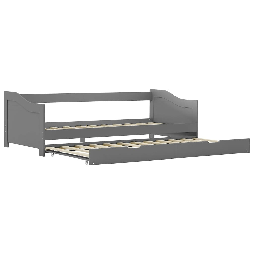 Atwater Wooden Pull Out Sofa Bed In Grey