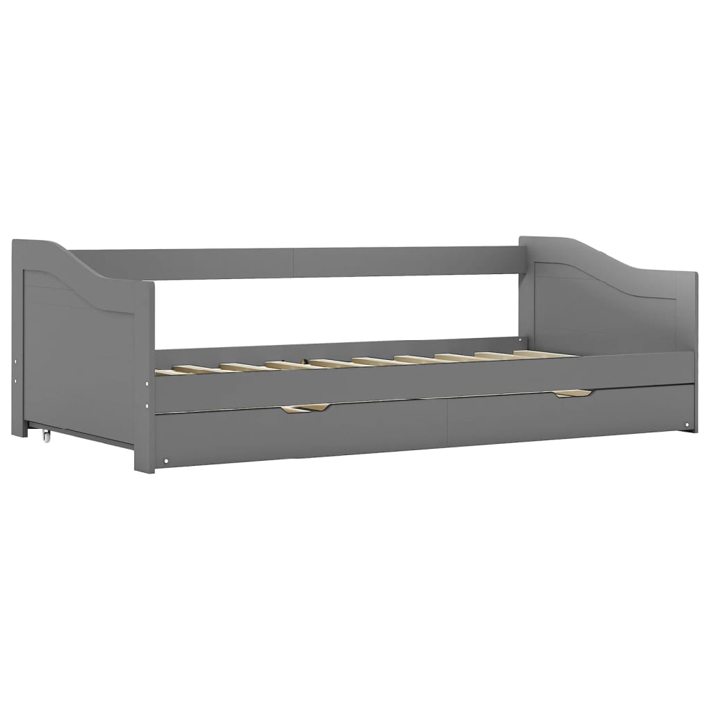 Atwater Wooden Pull Out Sofa Bed In Grey