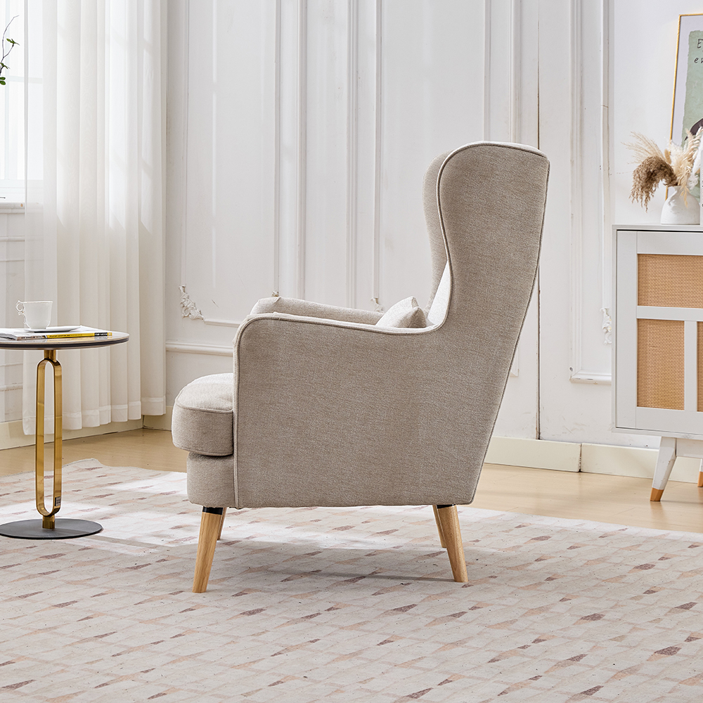 Atwood Fabric Bedroom Chair in Sandstone
