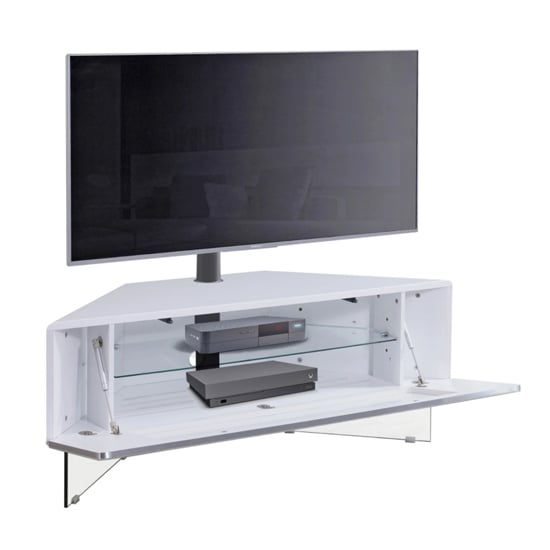 Adeja Ultra Corner High Gloss TV Stand In White_3
