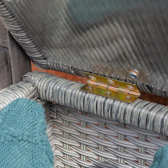 Auchinleck Outdoor Wooden Storage Seating Bench In Grey Wash_10