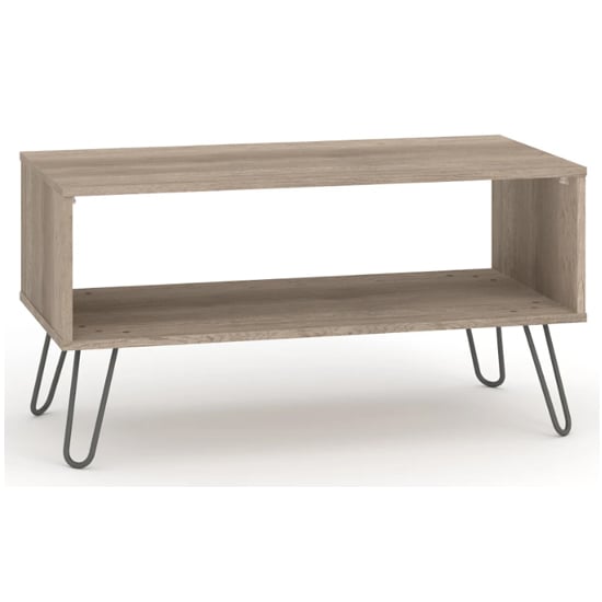 Product photograph of Avoch Wooden Open Coffee Table In Driftwood from Furniture in Fashion