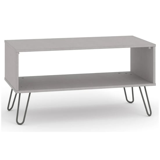 Photo of Avoch wooden open coffee table in grey