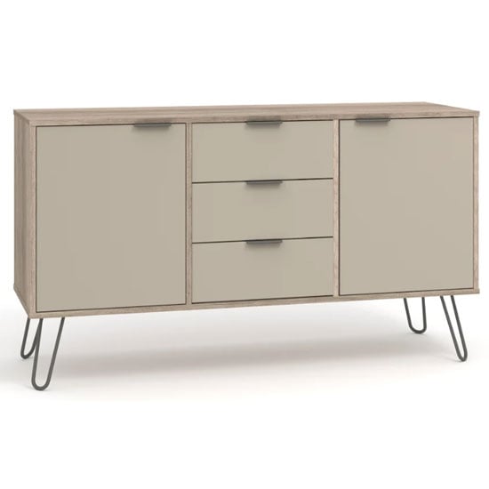 Product photograph of Avoch Wooden Sideboard In Driftwood With 2 Doors 3 Drawers from Furniture in Fashion