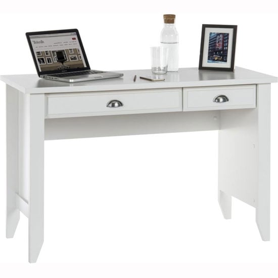 Augusta Home Office Laptop Desk In Soft White