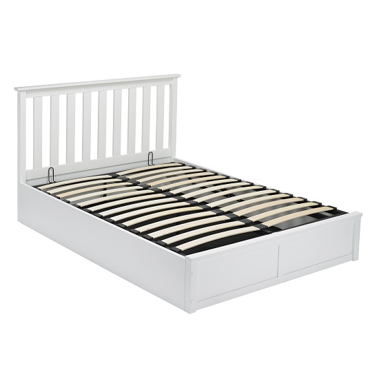 Orpington Wooden Double Ottoman Bed In White_3