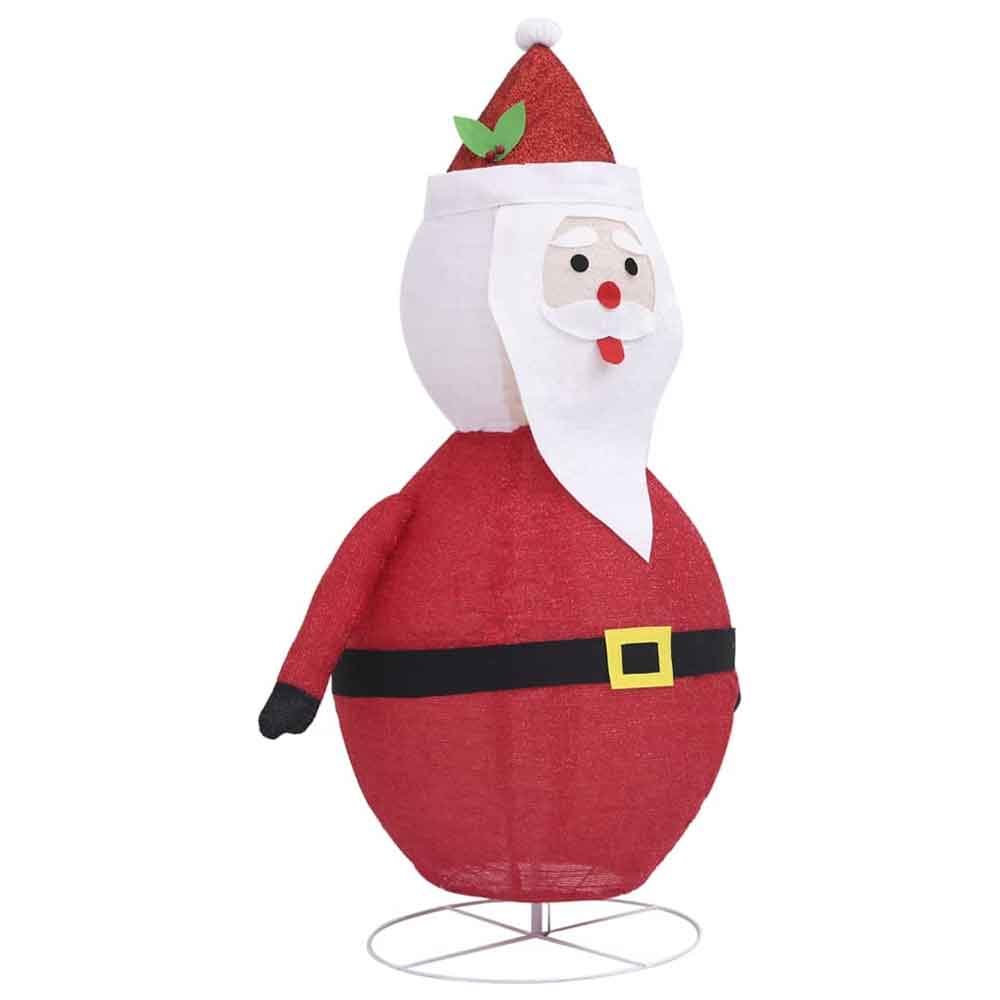 Aurelia 120cm Fabric Decorative Christmas Santa Claus With LED - White And Red