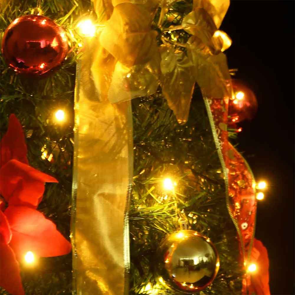 Aurelia 150cm Artificial Christmas Tree With 100 LEDs - Multicolour