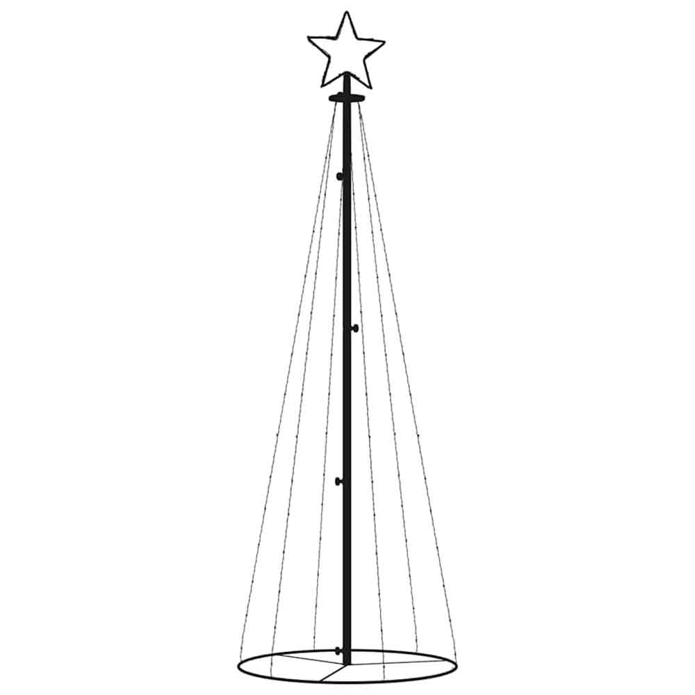 Aurelia 180cm Metal Christmas Cone Tree With 108 LEDs - Cold White