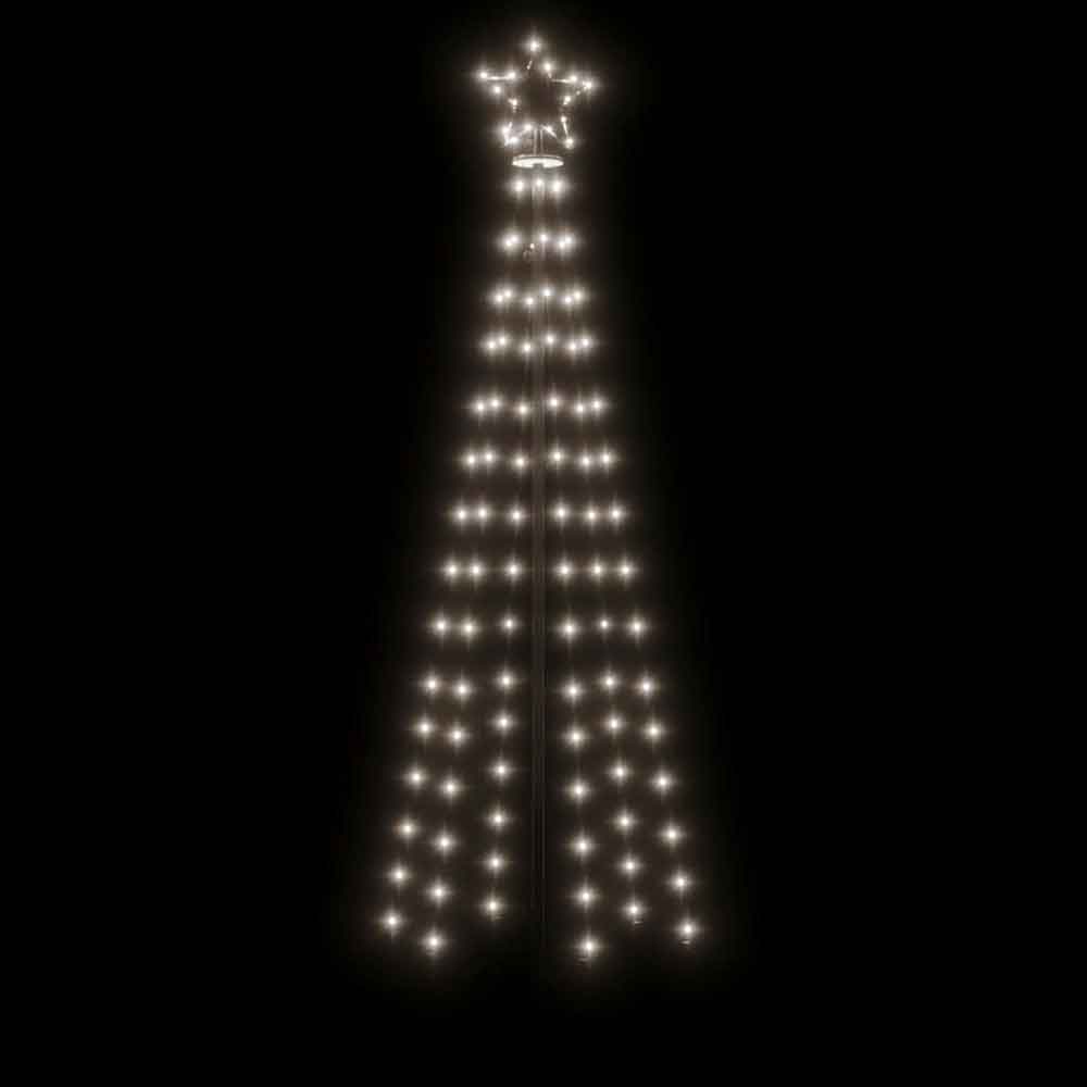 Aurelia 180cm Metal Christmas Cone Tree With 108 LEDs - Cold White