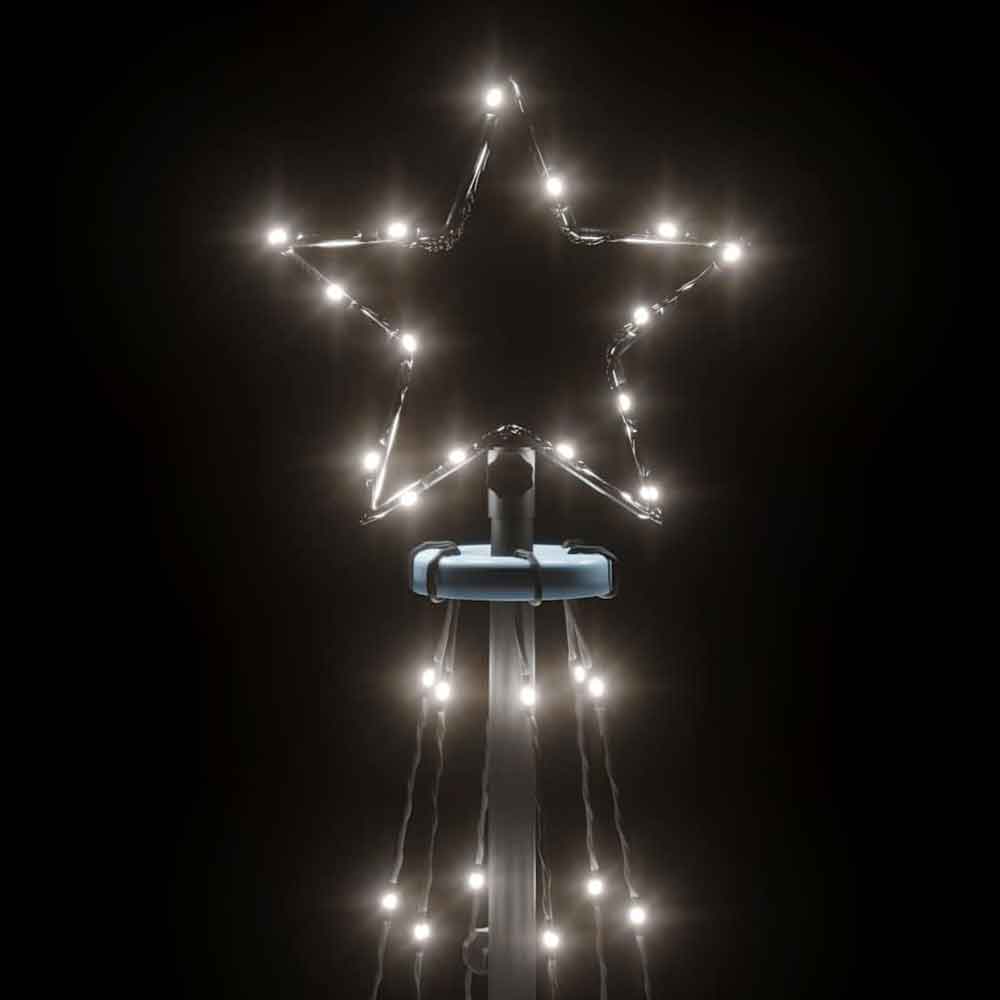 Aurelia 180cm Metal Christmas Cone Tree With 108 LEDs - Cold White