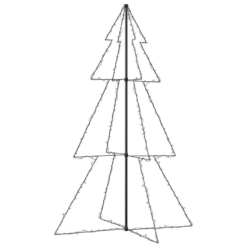 Aurelia 180cm Metal Christmas Cone Tree With 240 LEDs - Warm White