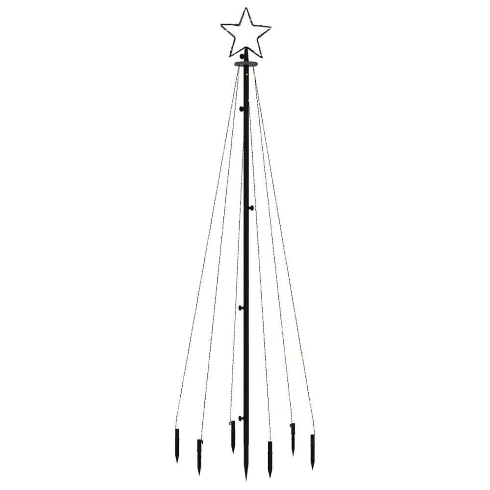 Aurelia 180cm Metal Christmas Tree With 108 LEDs - Blue