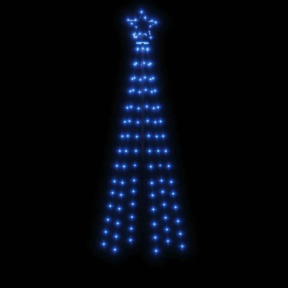 Aurelia 180cm Metal Christmas Tree With 108 LEDs - Blue