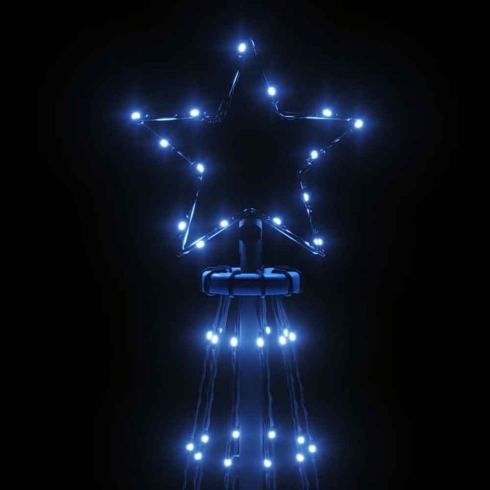 Aurelia 180cm Metal Christmas Tree With 108 LEDs - Blue