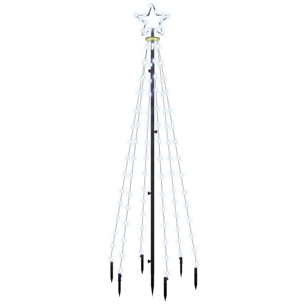 Aurelia 180cm Metal Christmas Tree With 108 LEDs - Cold White