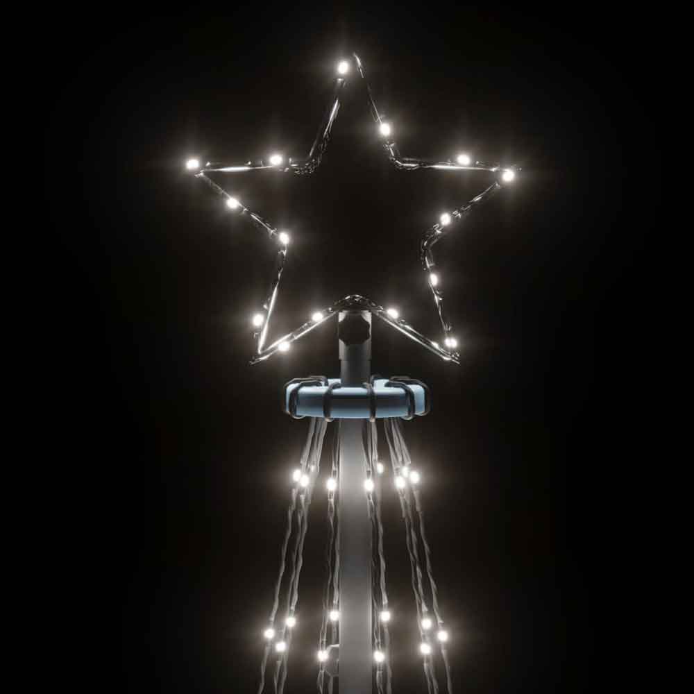 Aurelia 180cm Metal Christmas Tree With 108 LEDs - Cold White